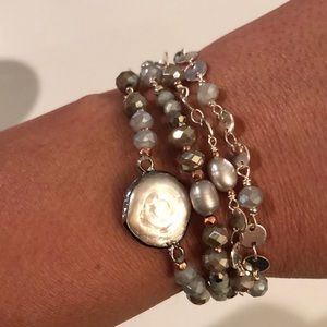 Lucky Brand Beaded Layer Bracelet